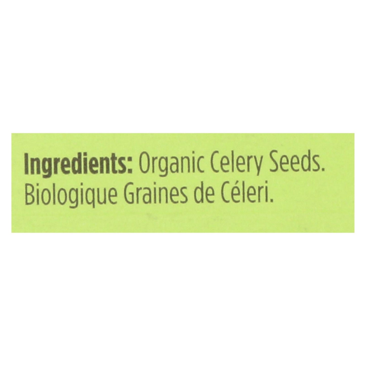Spicely Organics Organic Celery Seeds, 0.35 Oz., Case of 6