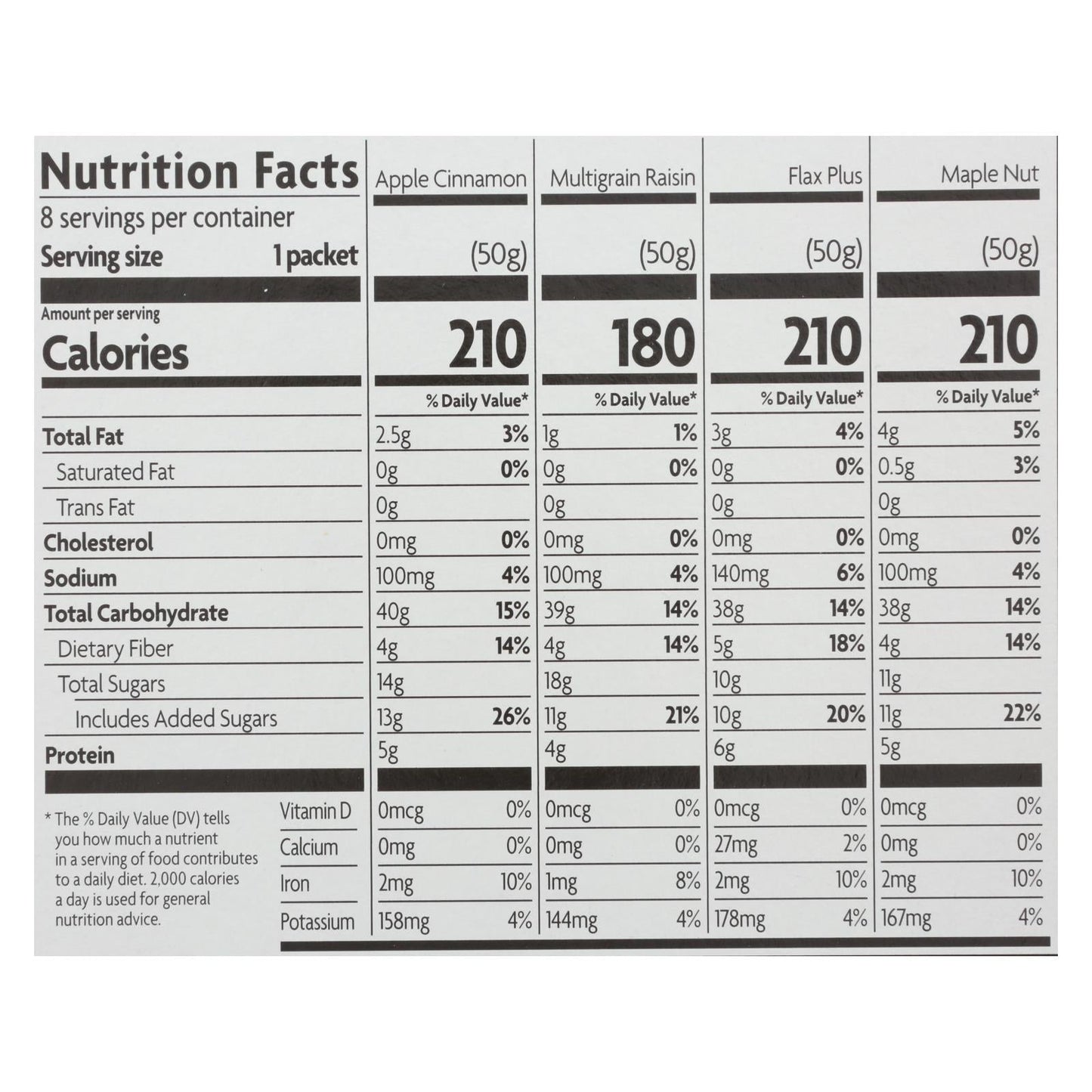 Nature's Path Organic Hot Oatmeal Variety Pack: Apple Cinnamon, Maple Brown Sugar & Raisin Bran (6 - 14 Oz. Canisters)