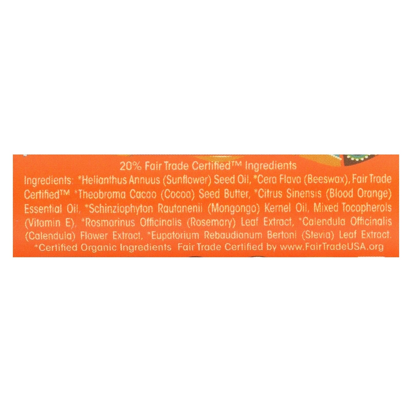Mongo Kiss Original Lip Balm, Blood Orange Flavor, 0.25 Oz., Pack of 15