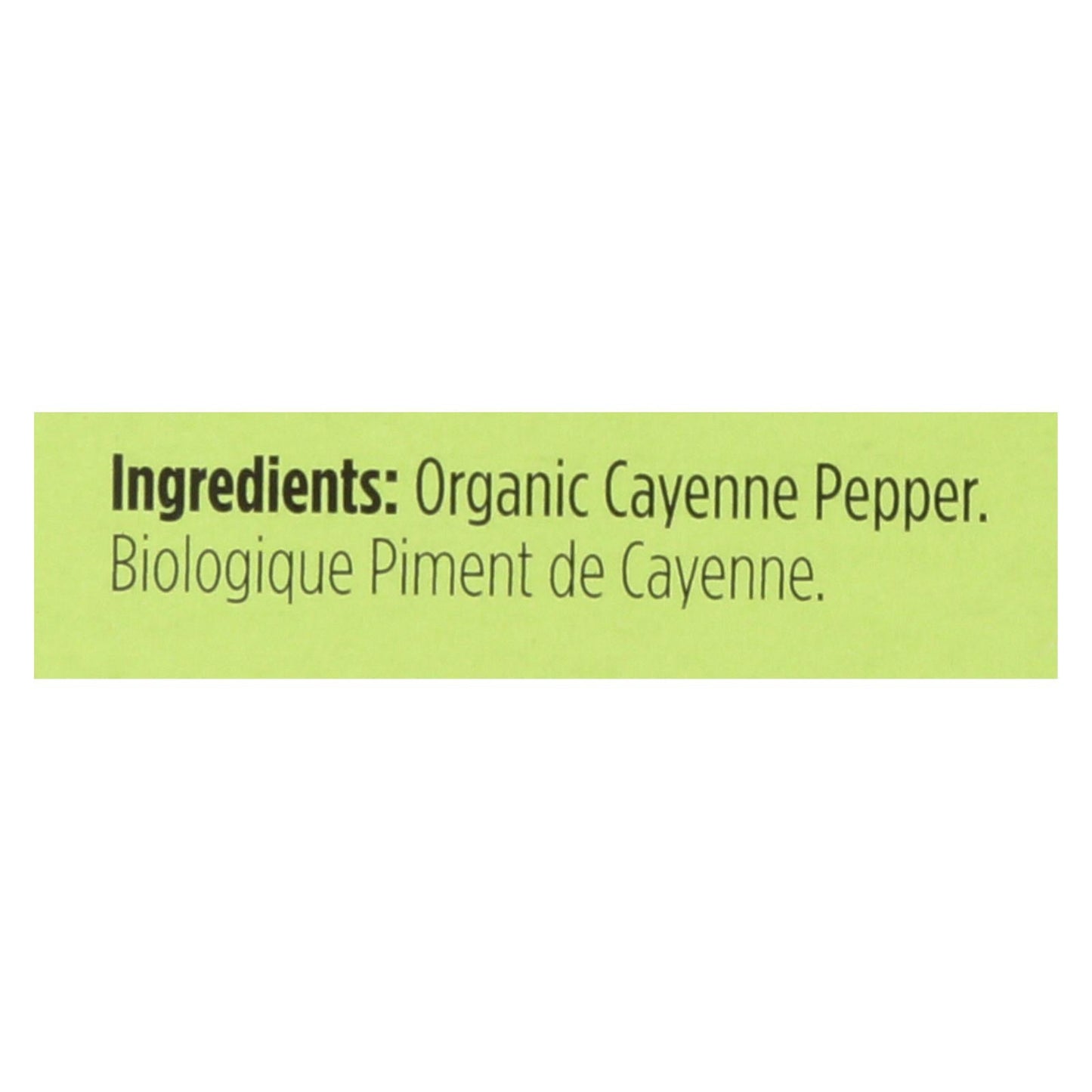 Spicely Organics Organic Cayenne Pepper, 0.45 Oz, Case of 6