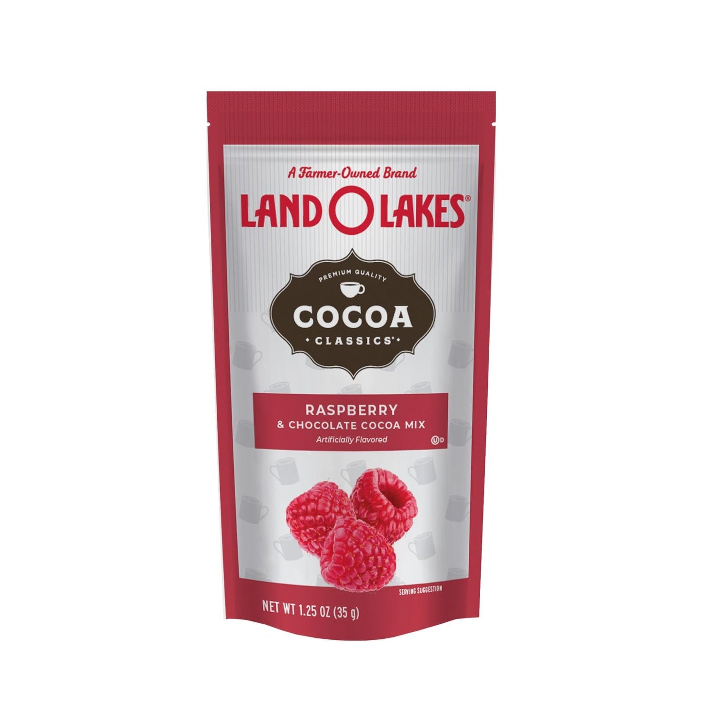 Land O Lakes Cocoa Classix Mix, Raspberry Chocolate, 1.25 Oz, Pack of 12