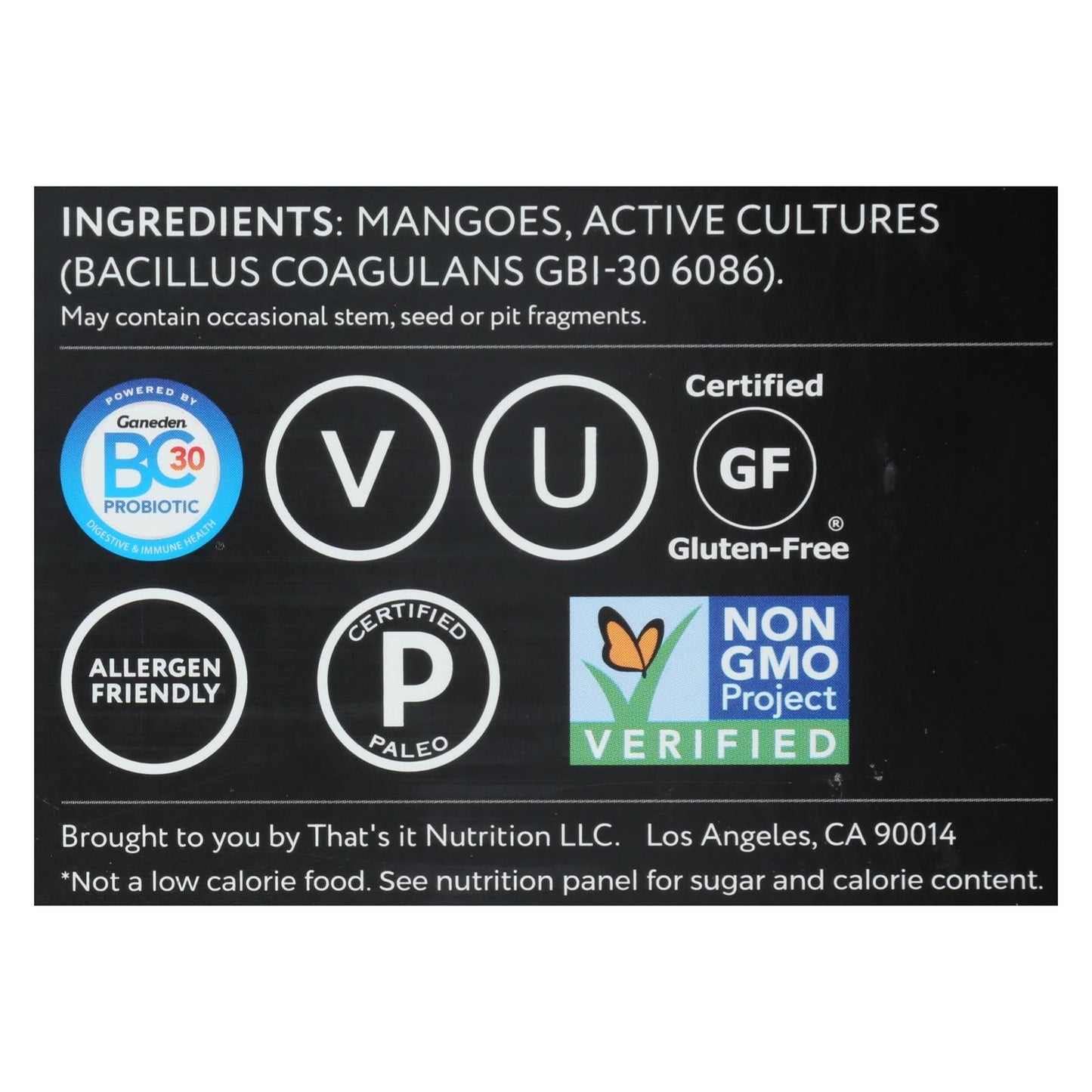 That's It - Probiotic Fruit Bar, Mango Flavor - 1.2 Oz - Case of 12