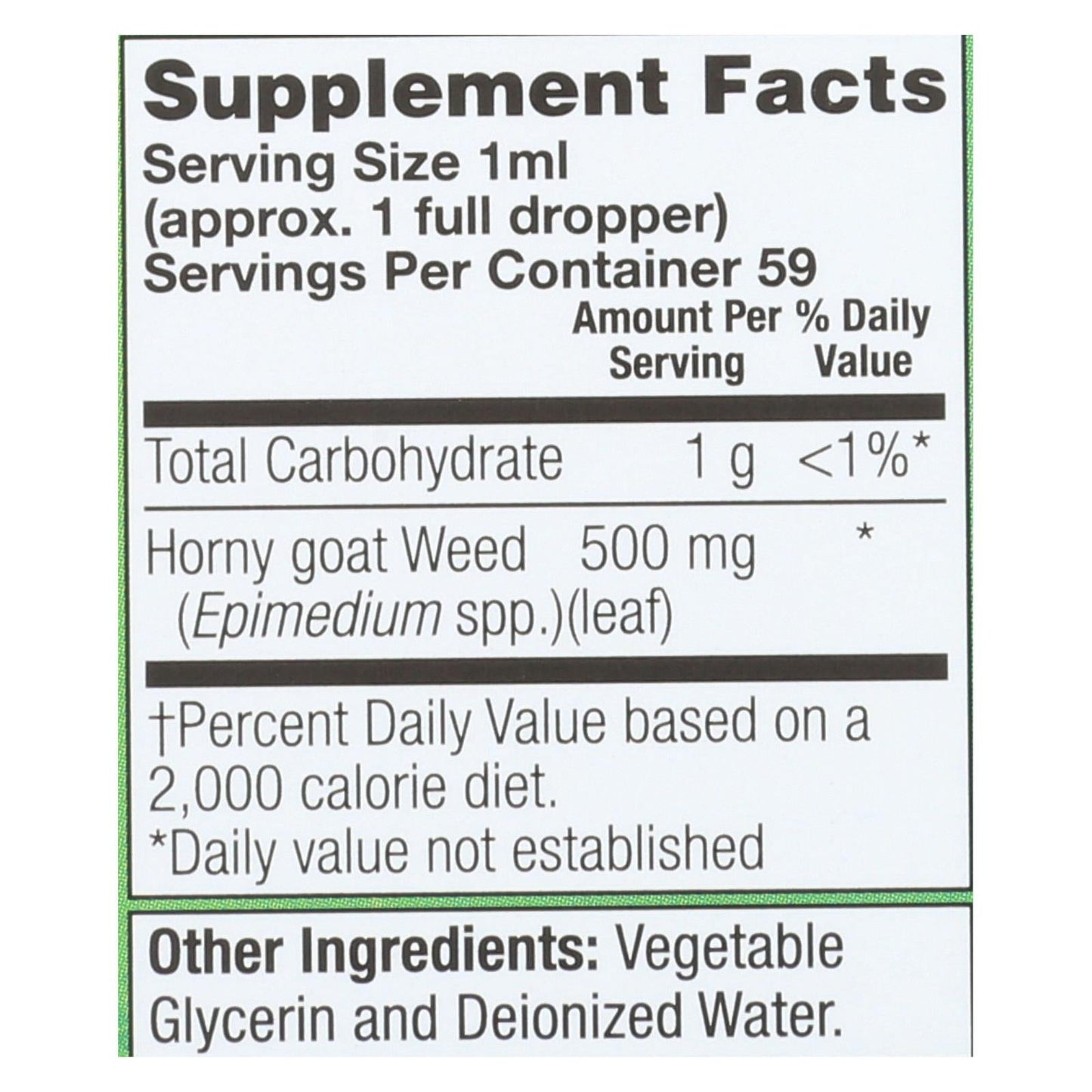 Natural Balance - Horny Goat Weed 500mg - 1 Each - 2 Fz