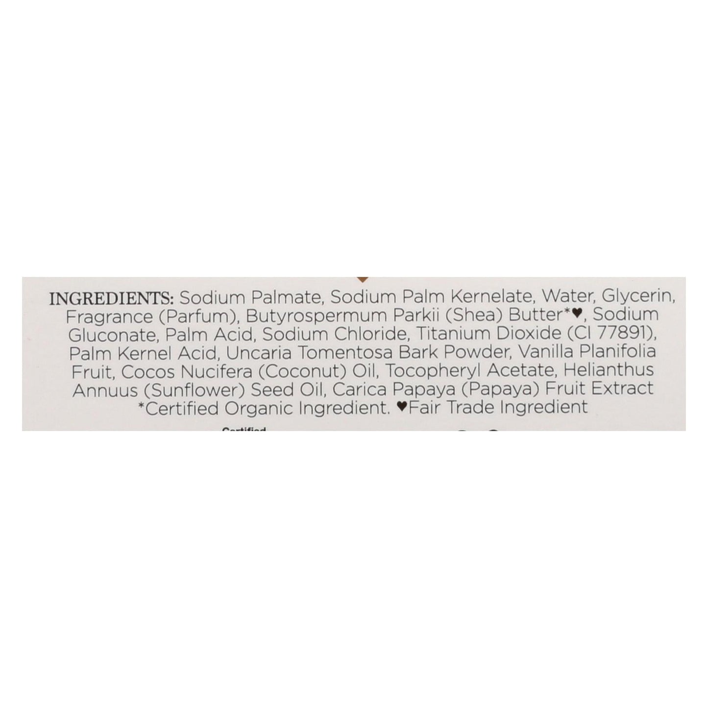 Nubian Heritage Coconut And Papaya Bar Soap With Vanilla Beans - 5 Oz
