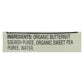 Earth's Best Organic Squash and Sweet Peas Baby Puree, Stage 2, 3.5 Oz., Case of 12