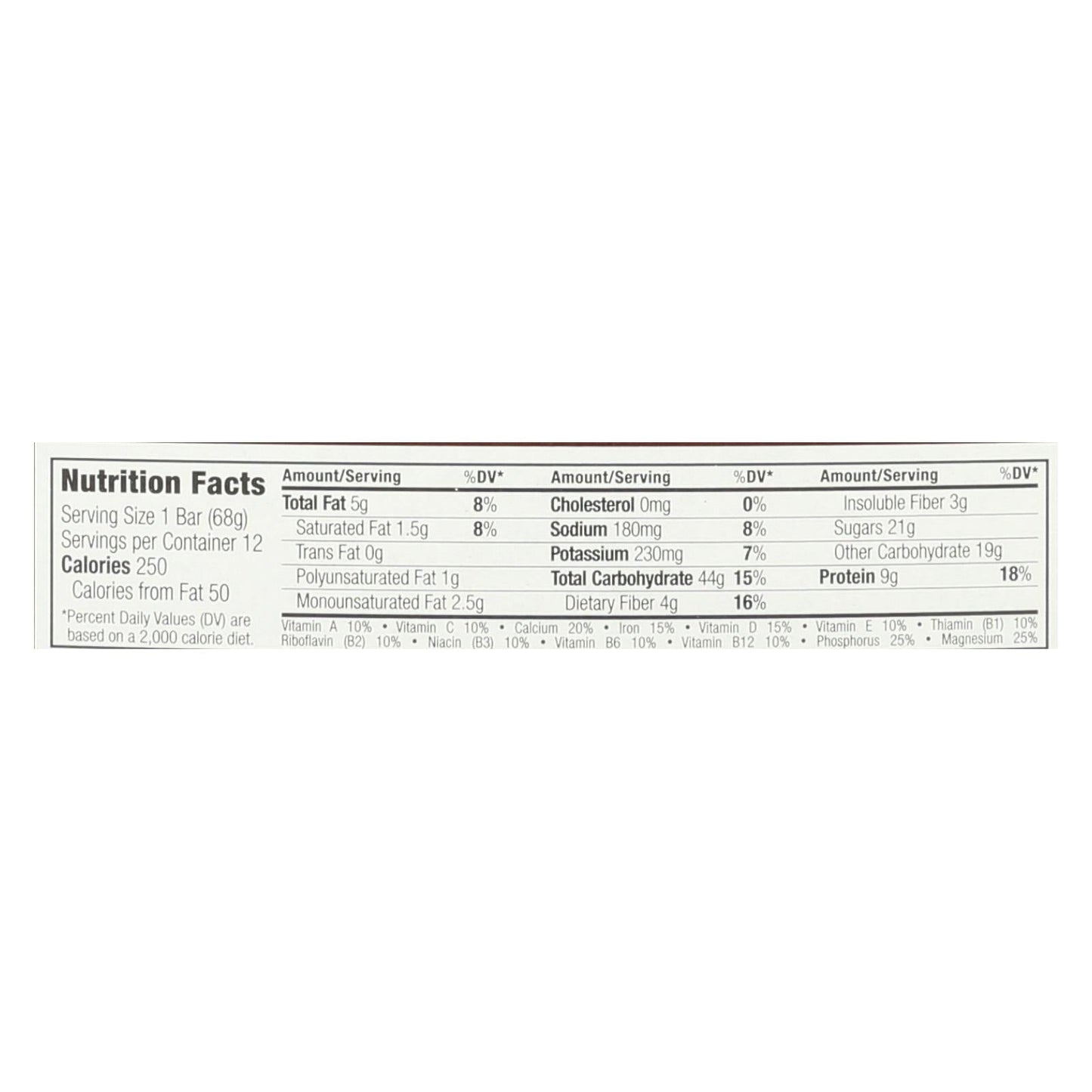 Clif Bar Organic Chocolate Brownie 12-Pack, 2.4 Oz Each
