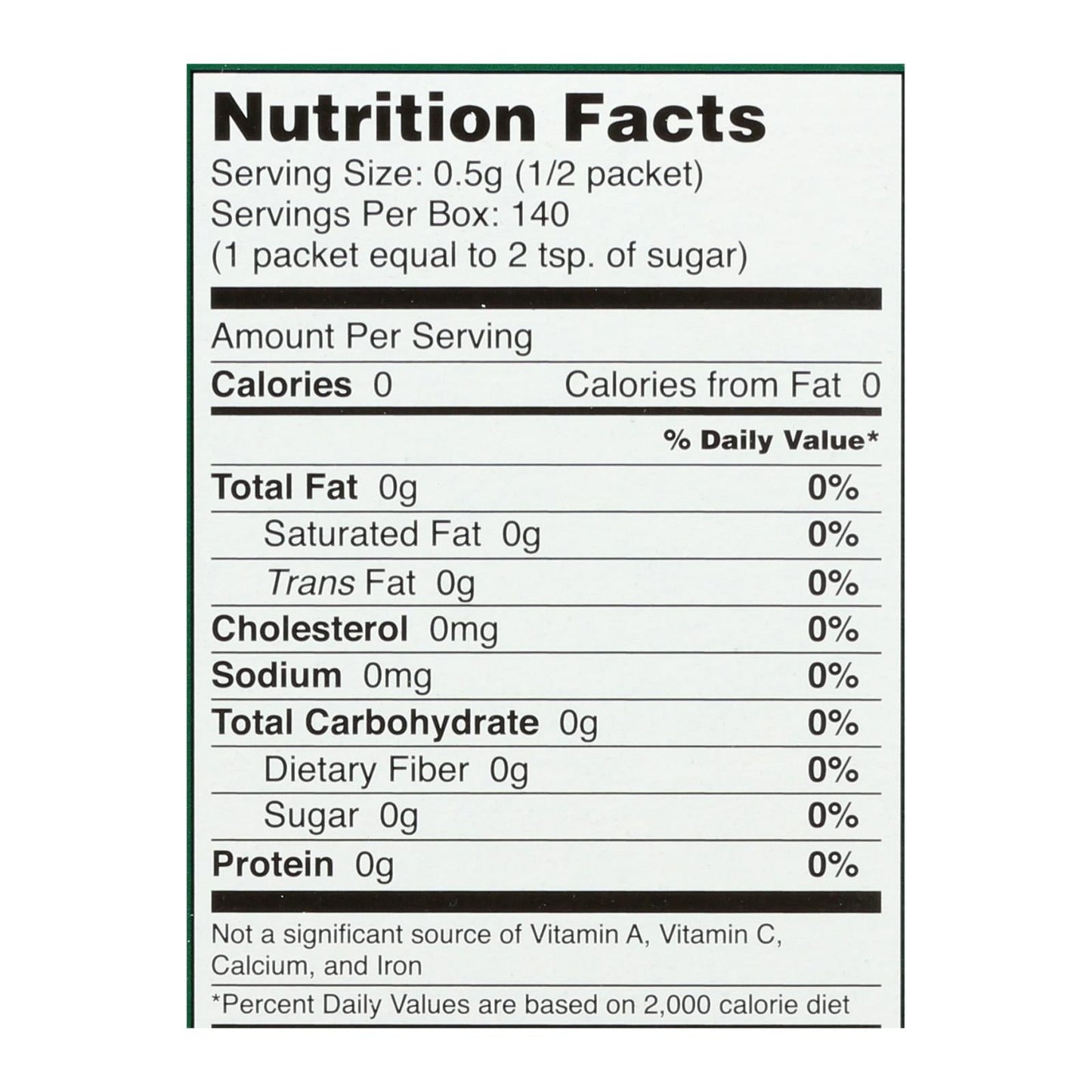 Sweet Leaf Stevia Sweetener Packets, 70 Count