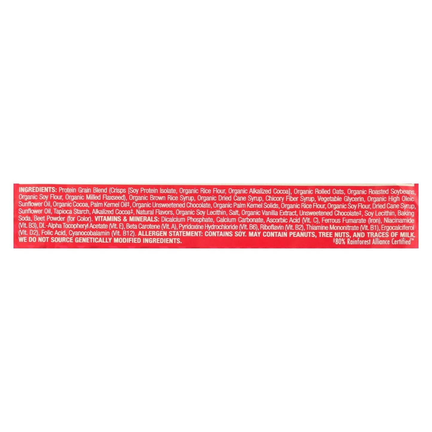 Luna Organic Chocolate Peppermint Bars, 1.69 Oz. (Pack of 15)
