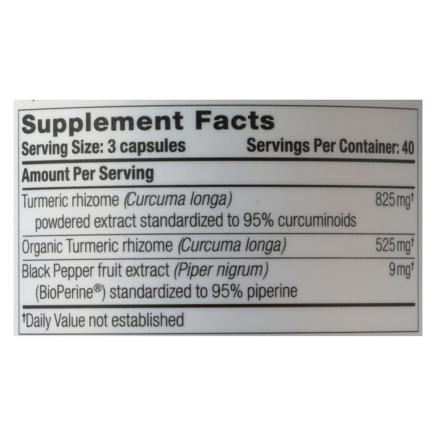 Oregon Wild Harvest Turmeric Herbal Supplement (Pack of 1 - 120 Vcap)