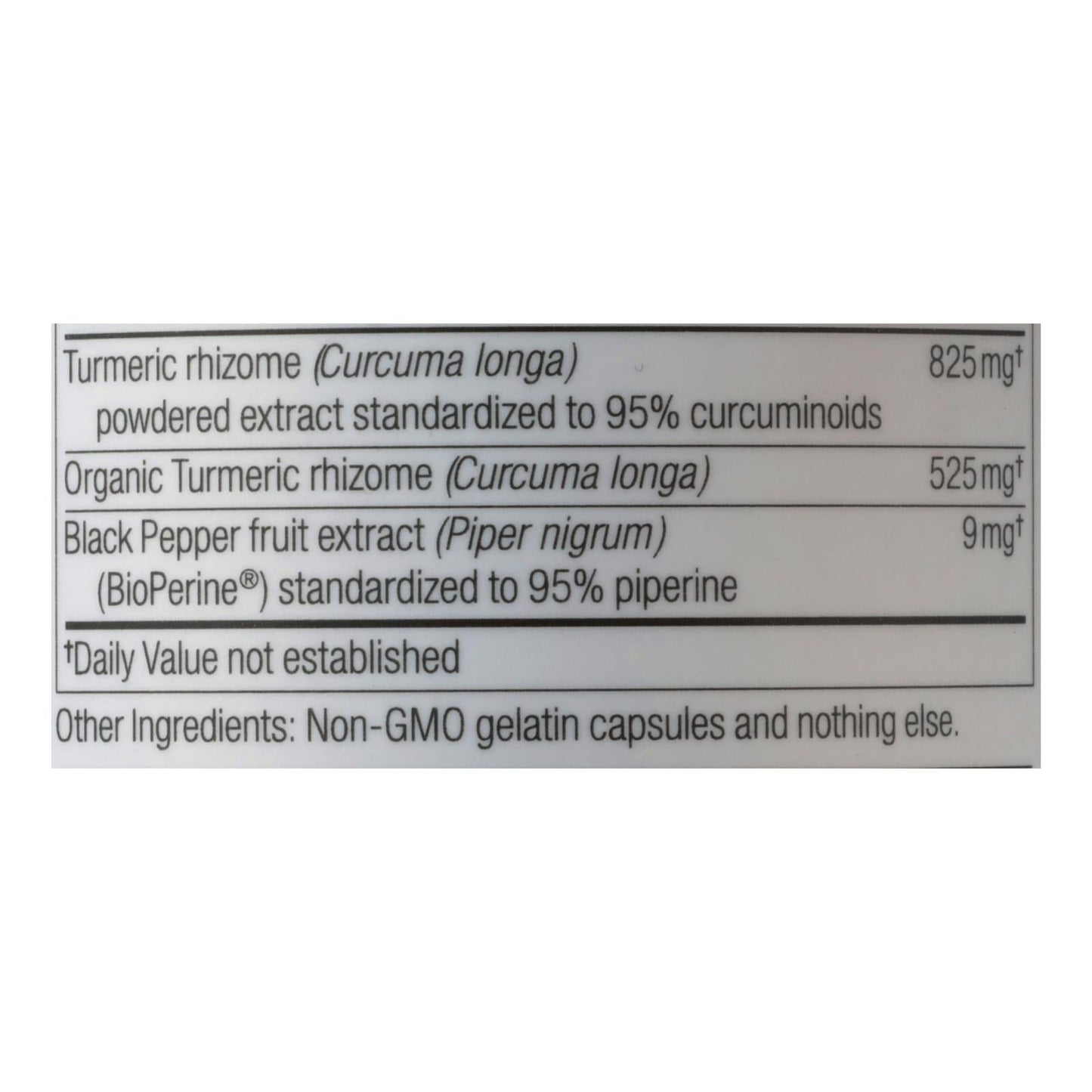 Oregon Wild Harvest Turmeric Herbal Supplement (Pack of 1 - 120 Vcap)
