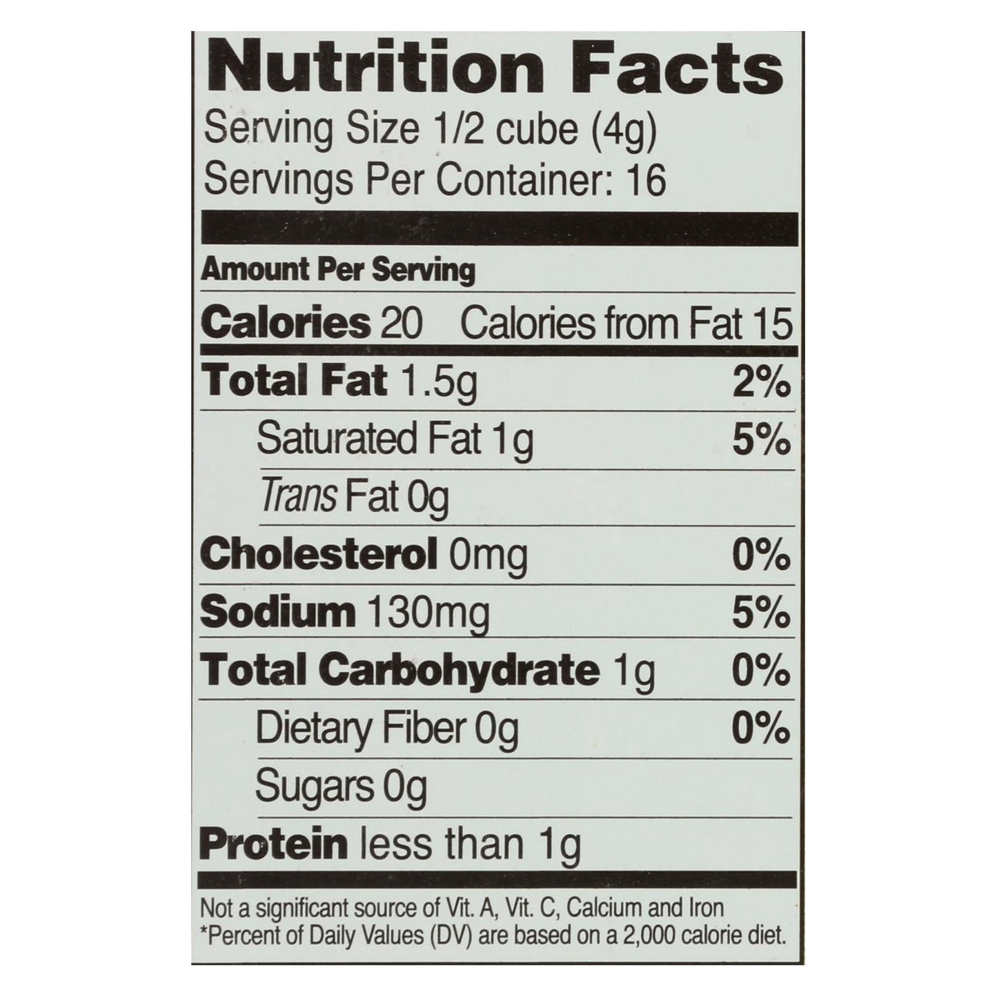 Edwards And Sons Natural Bouillon Cubes, Veggie, Low Sodium, 2.2 oz, Case of 12