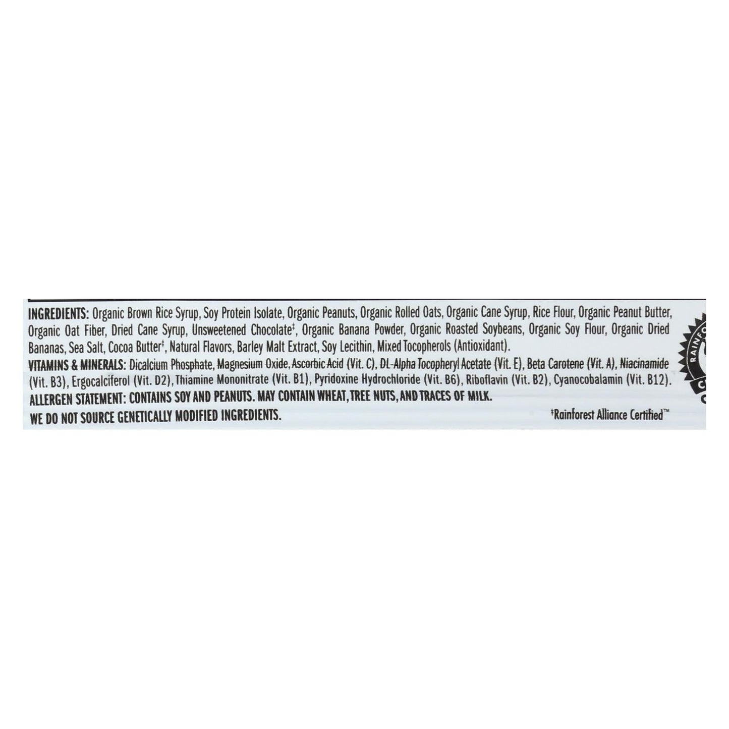 Clif Bar, Peanut Butter Banana With Dark Chocolate, 2.4 Oz, Case of 12