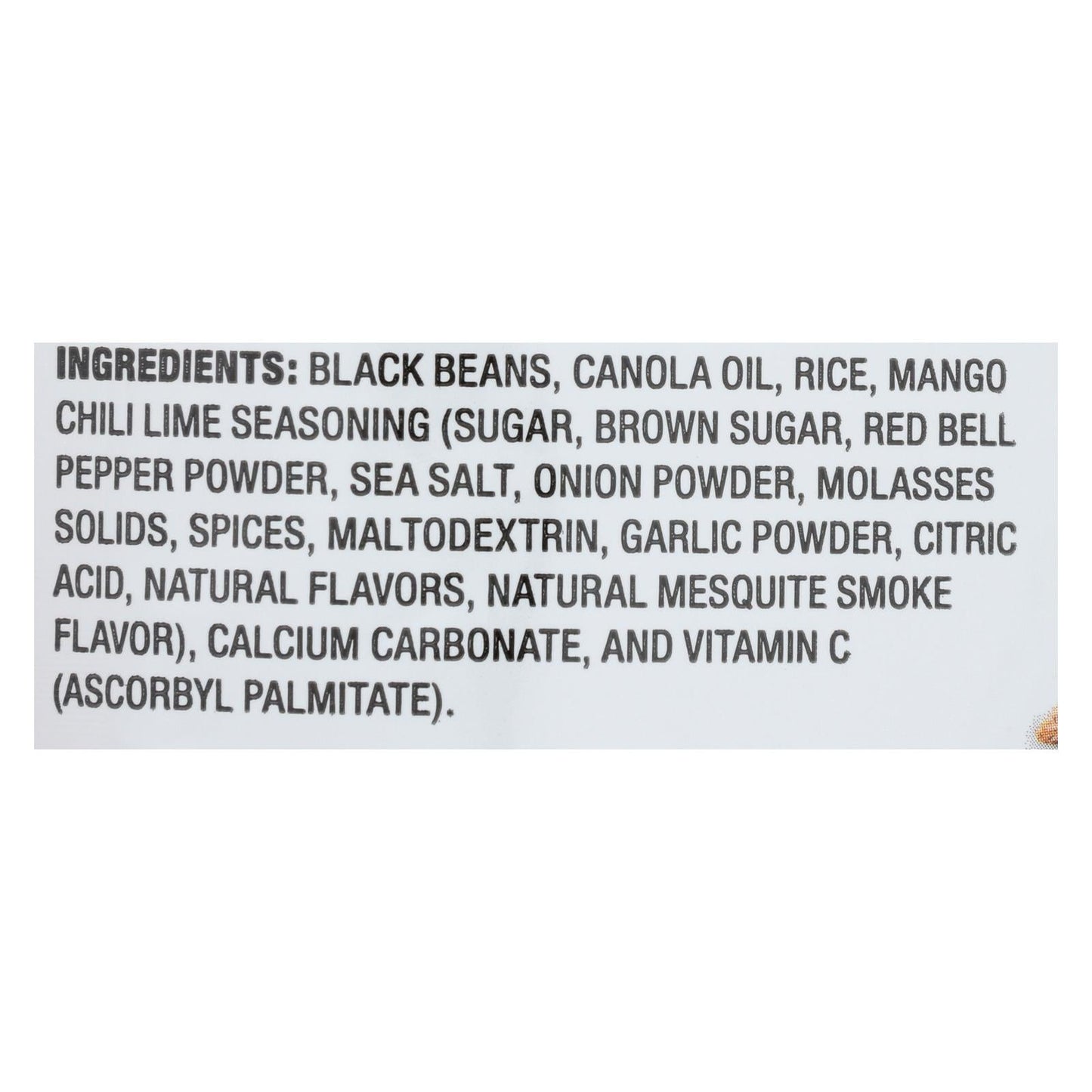 Calbee Snapea Crisp Black Bean Crisps Mango Chile Lime 3 Oz (Case of 12)