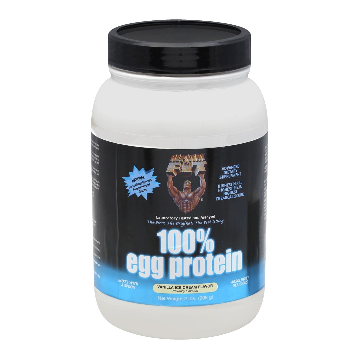 Healthy 'n Fit 100% Egg Protein Powder, Vanilla Flavor, 2 Lb