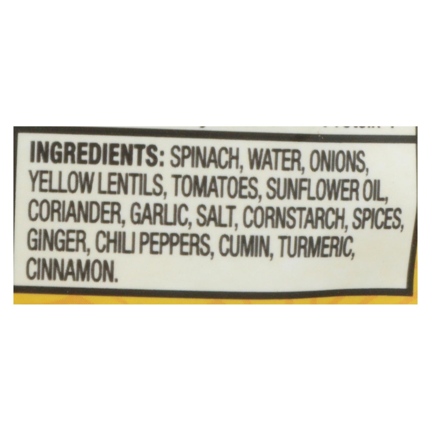Tasty Bite Authentic Indian Cuisine Spinach Dal, 6 Pack - 10 Oz Each