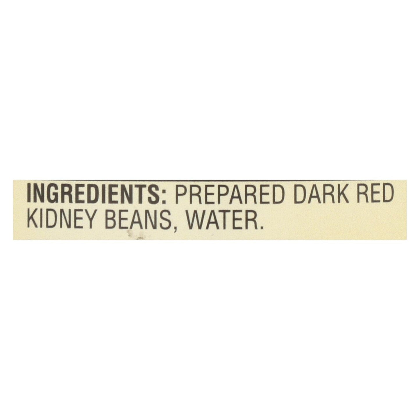 Kuner Dark Red Kidney Beans, No Salt Added, Case of 12 - 15 Oz. Cans