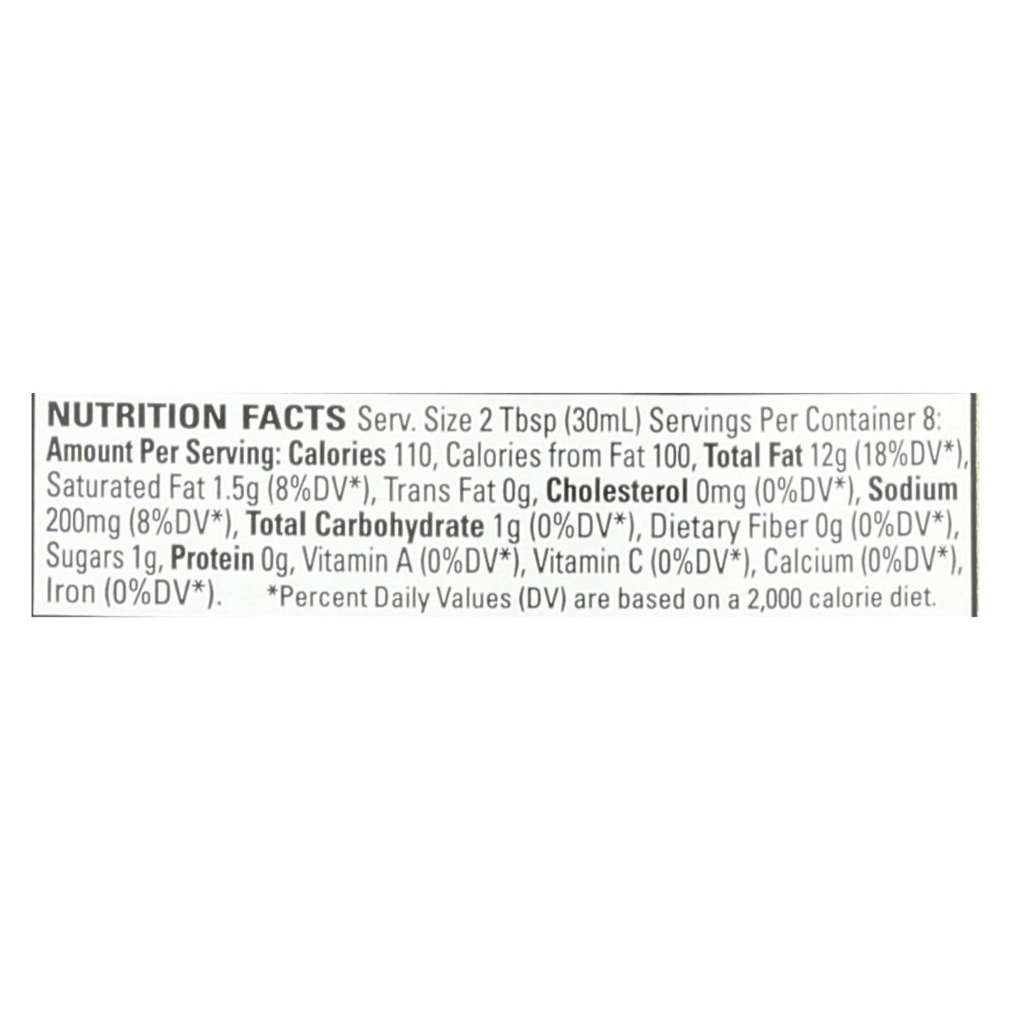 Organic Ville Dairy-Free Ranch Vinaigrette (6 Pack, 8 Oz)