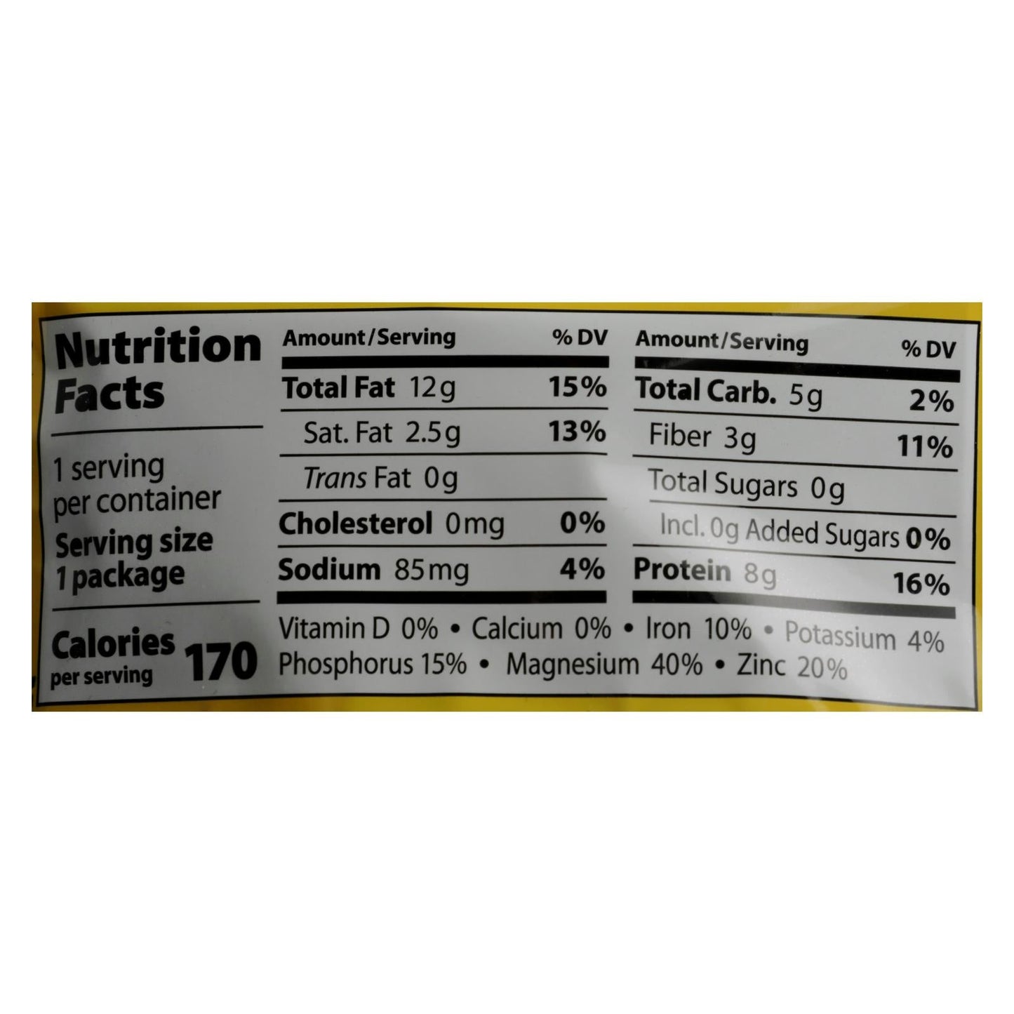 Eden Foods Organic Pocket Snacks - Pumpkin Seeds - Dry Roasted & Salted - 1 Oz (Pack of 12)