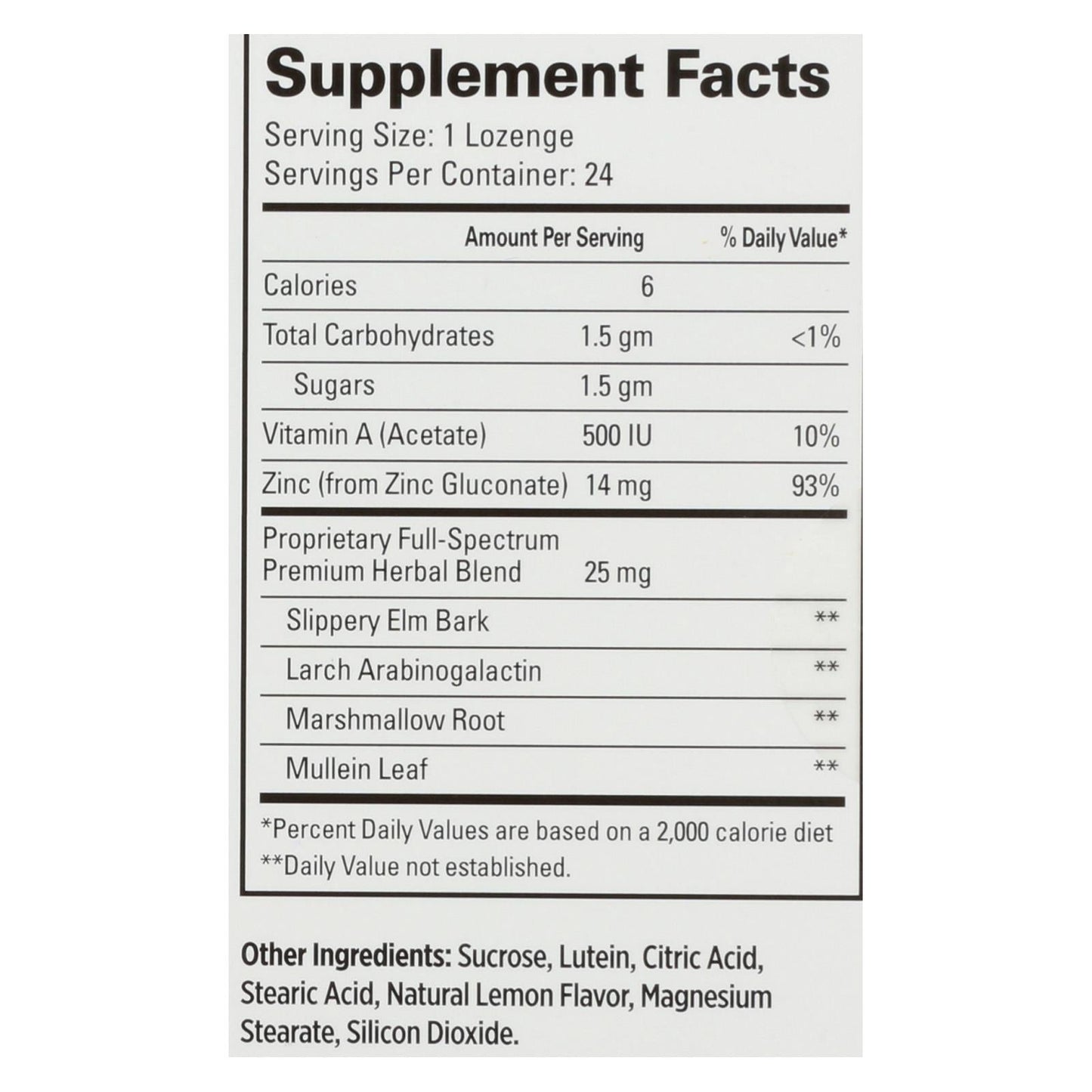 Quantum Therazinc Cold Season Plus Lozenges, Lemon, 14 Mg, 24 Ct
