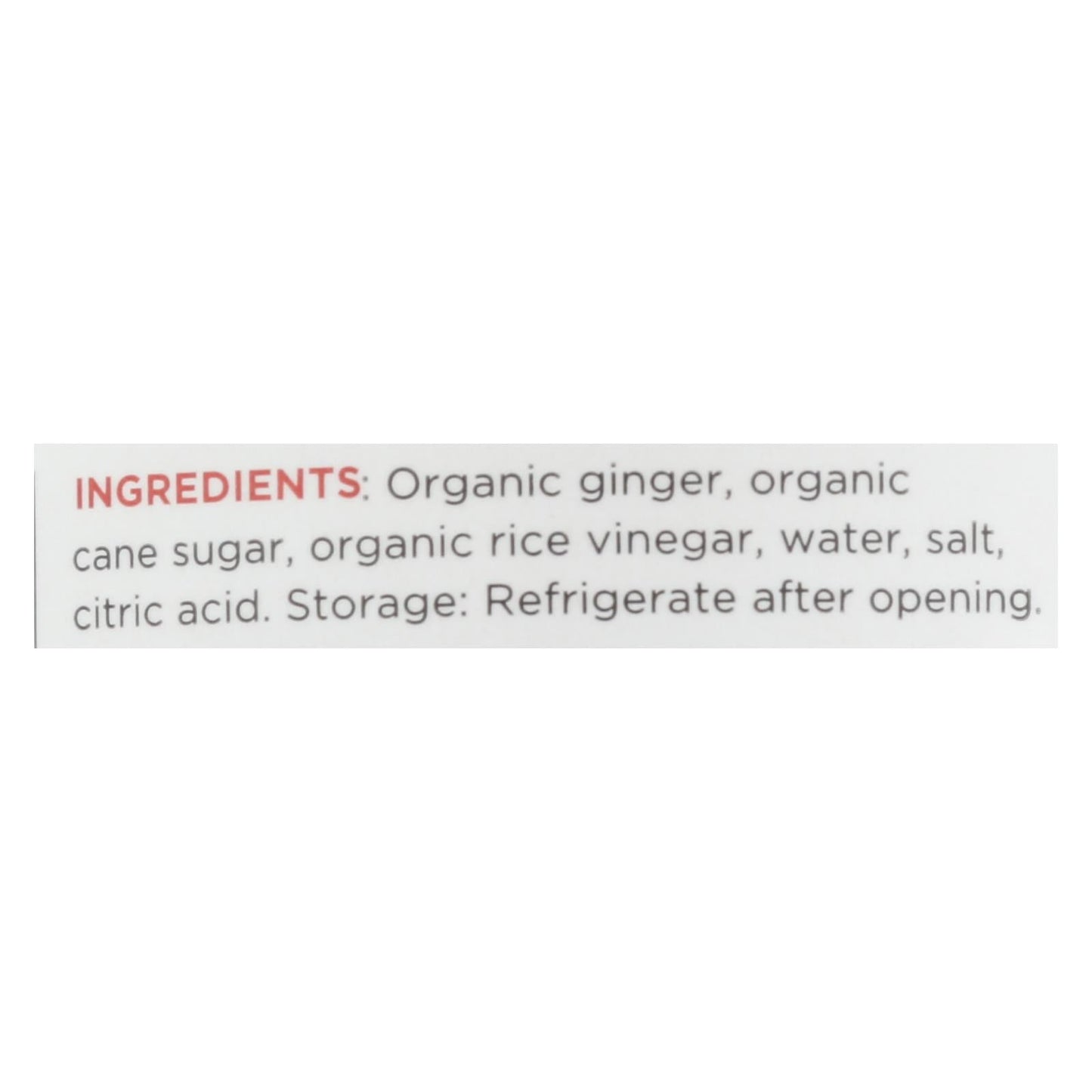 The Ginger People Organic Pickled Ginger - 6.7 Oz. Pack of 12