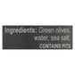 Mina Green Olives, Pack of 6, 12.5 Oz. Jars