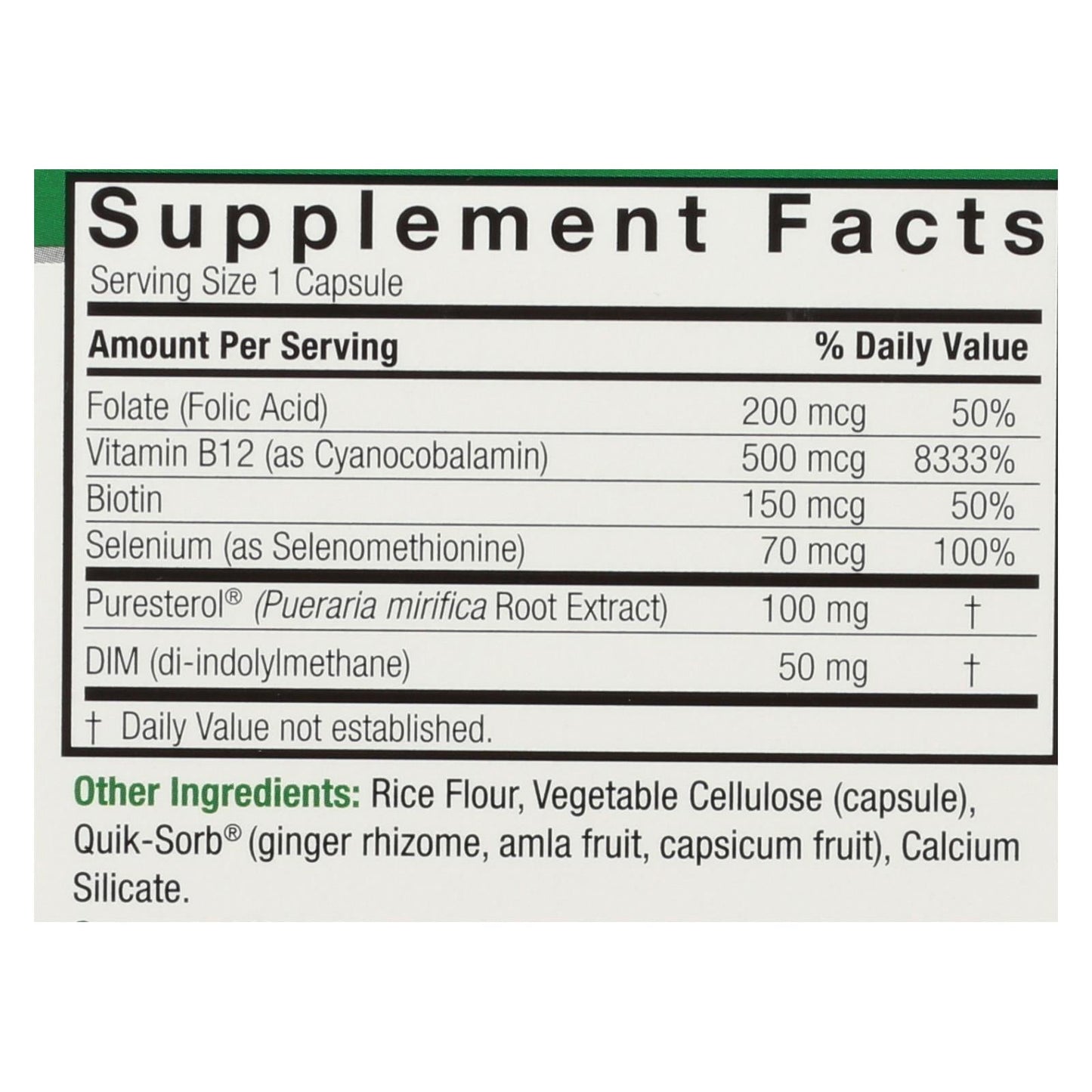 Nature's Answer Pueraria Mirifica Hormonal Support for Women, 60 Vegetarian Capsules