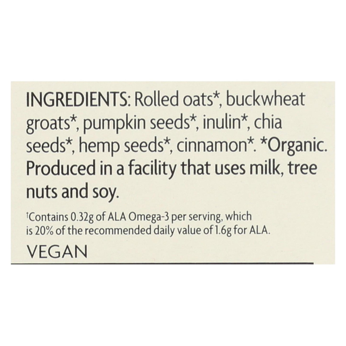 Nature's Path Organic Qi'a Superfood Hot Oatmeal: Cinnamon Pumpkin Seed, 8 Oz. (Pack of 6)