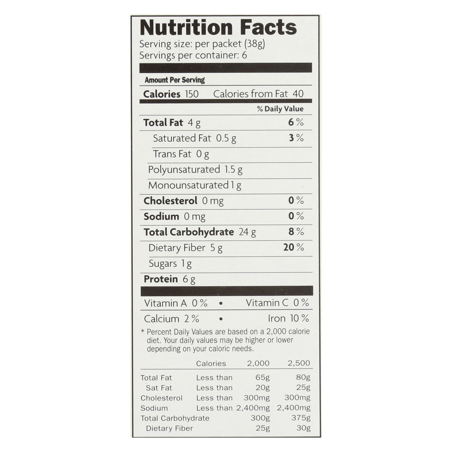 Nature's Path Organic Qi'a Superfood Hot Oatmeal: Cinnamon Pumpkin Seed, 8 Oz. (Pack of 6)
