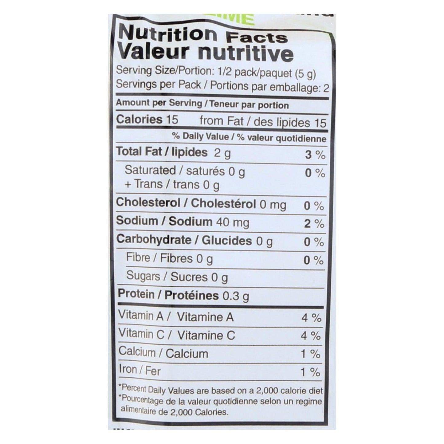 Seasnax Organic Seaweed - Lime - Case of 12 - 0.36 Oz