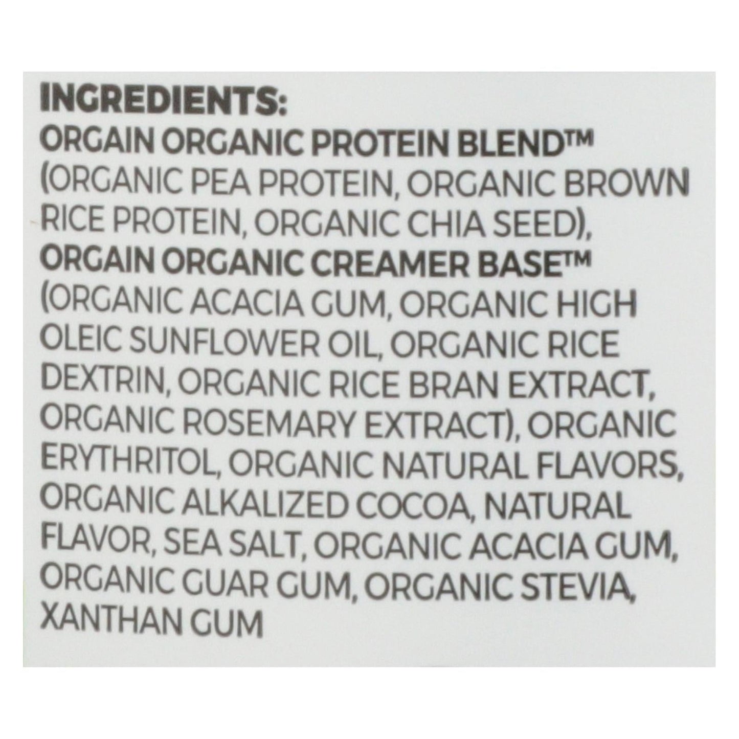 Orgain Organic Plant-Based Protein Powder, Creamy Chocolate Fudge, 2.03 Lbs