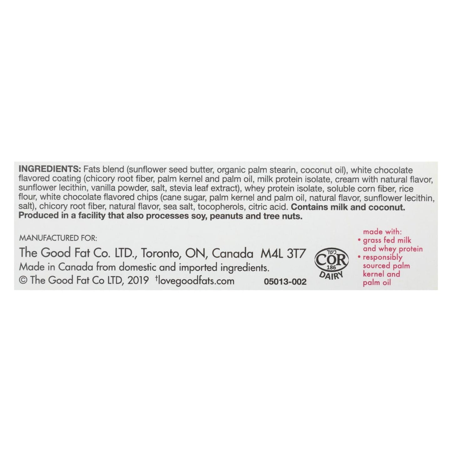 Love Good Fats Lemon Mousse Bars - Case of 12 - 1.38 oz Each