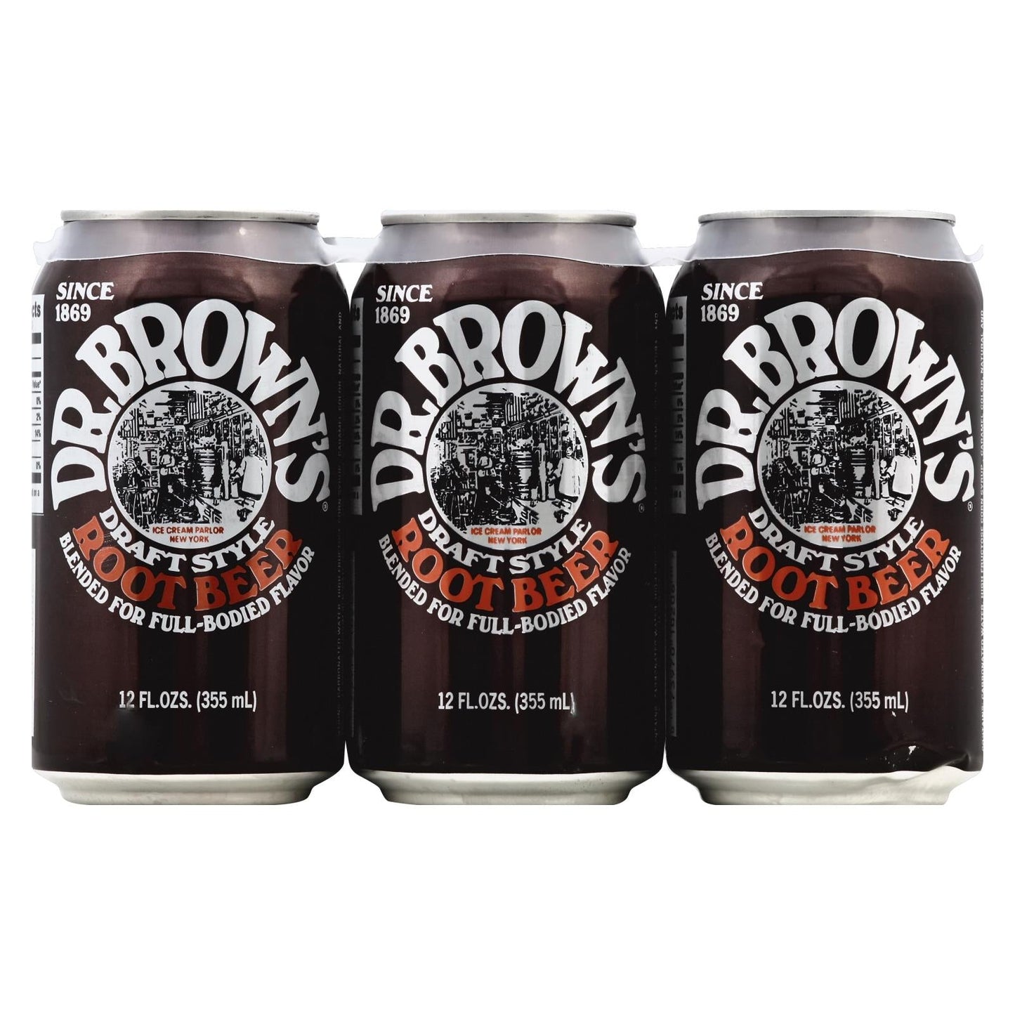 Dr. Brown's Draft Style Root Beer - 6/12 Fl. Oz. Bottles, Case of 4