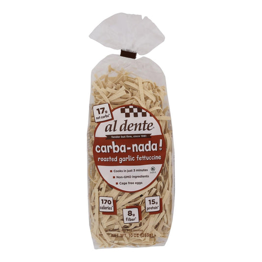 Al Dente Fettuccine Pasta with Garlic - 10 Oz, Case of 6