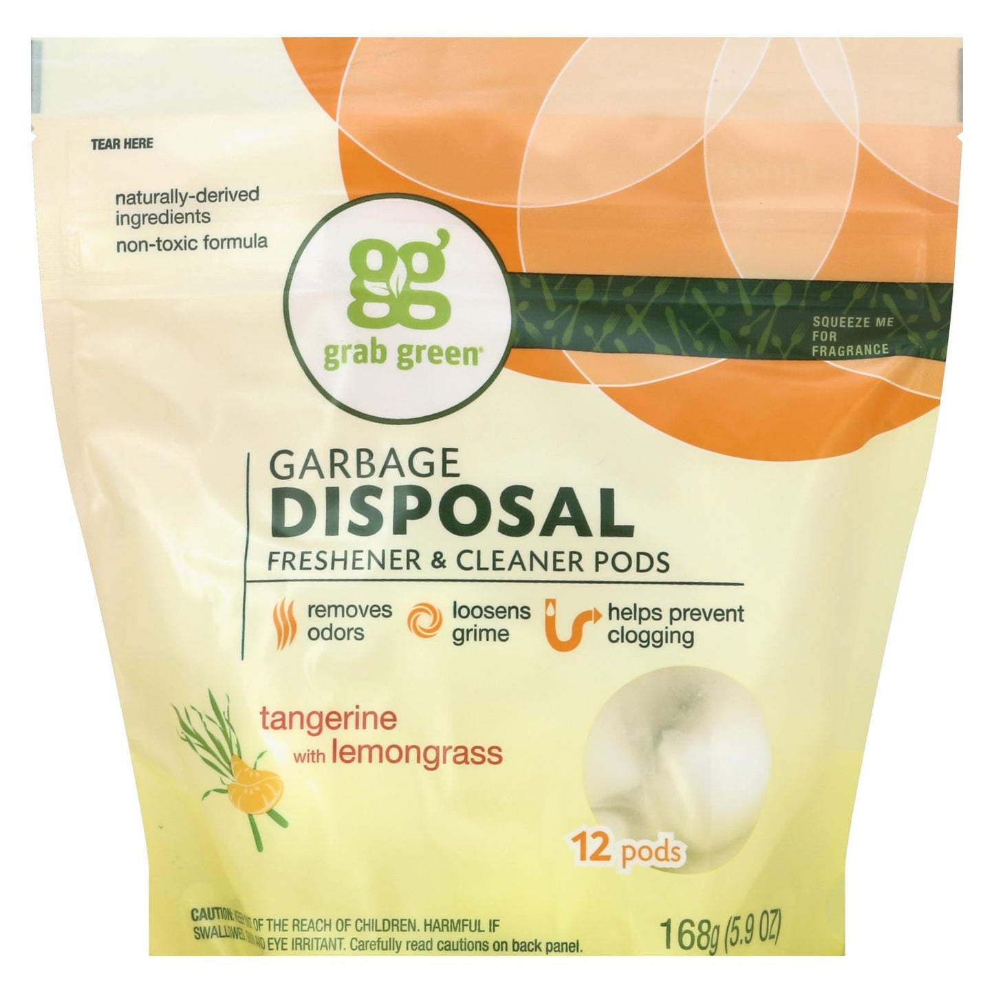 Grab Green Fresh Garbage Disposal Cleaner (Pack of 12)