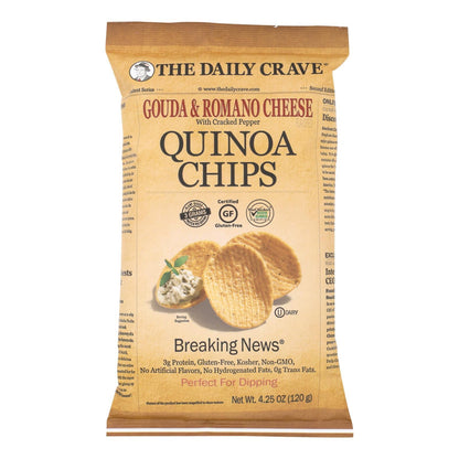 Daily Crave Gouda Rumen Pepr Quin Chips (8-Pack) - 4.25 Oz