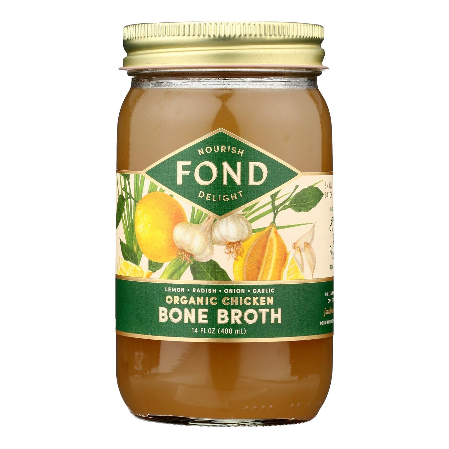 Fond Bone Broth - 14 fl oz Spring Clean Lemongrass - Case of 4