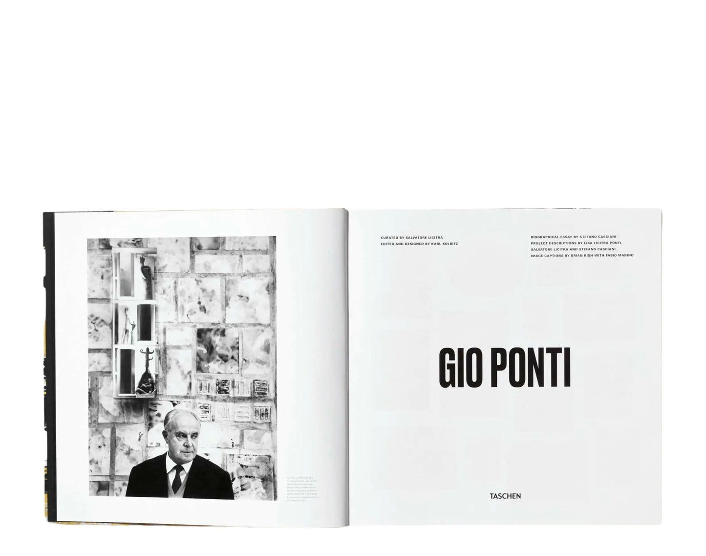 Taschen Gio Ponti Hardcover Book Yellow