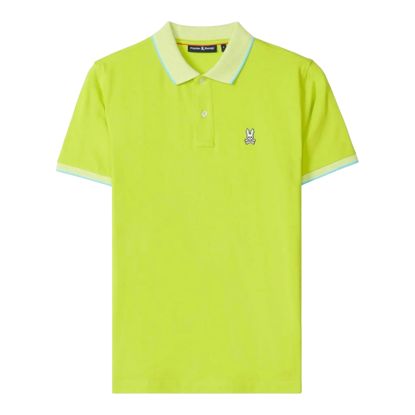 Psycho Bunny Northlake Jersey Polo Men Polo Shirt Lime Punch