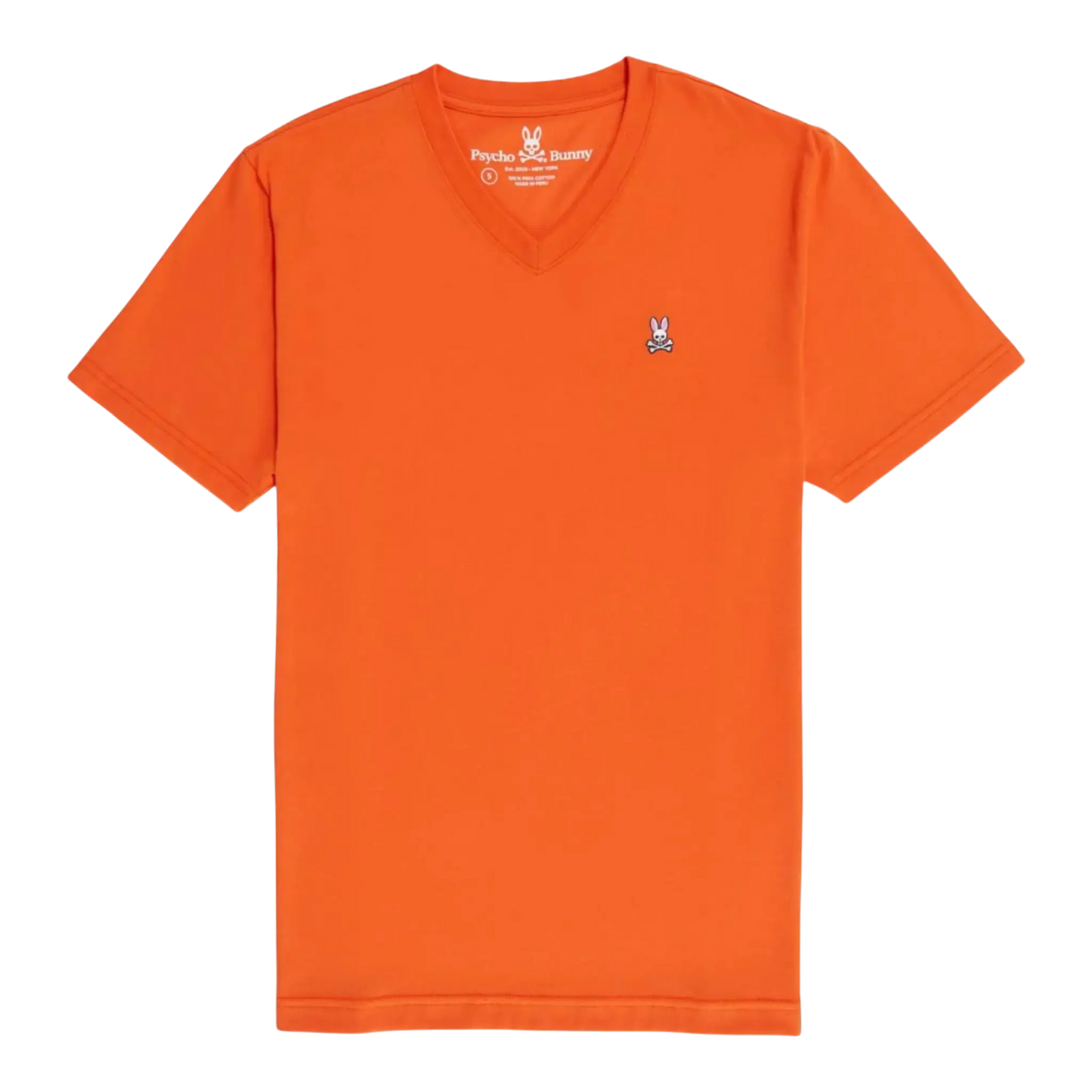 Psycho Bunny Classic V-Neck Men Big and Tall T-Shirt Tigerlily