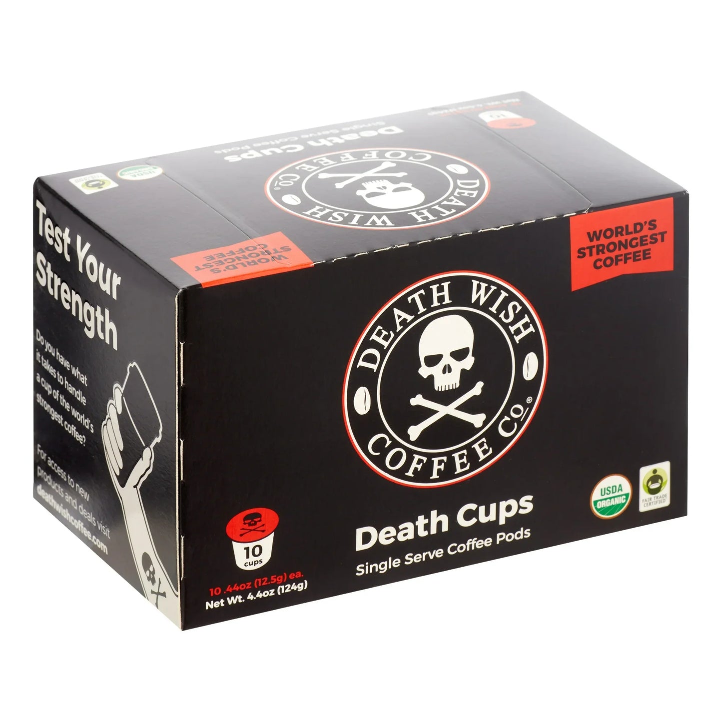 Death Wish Coffee - Strongest Single Serve Cups (Pack of 6-10 Ct.)