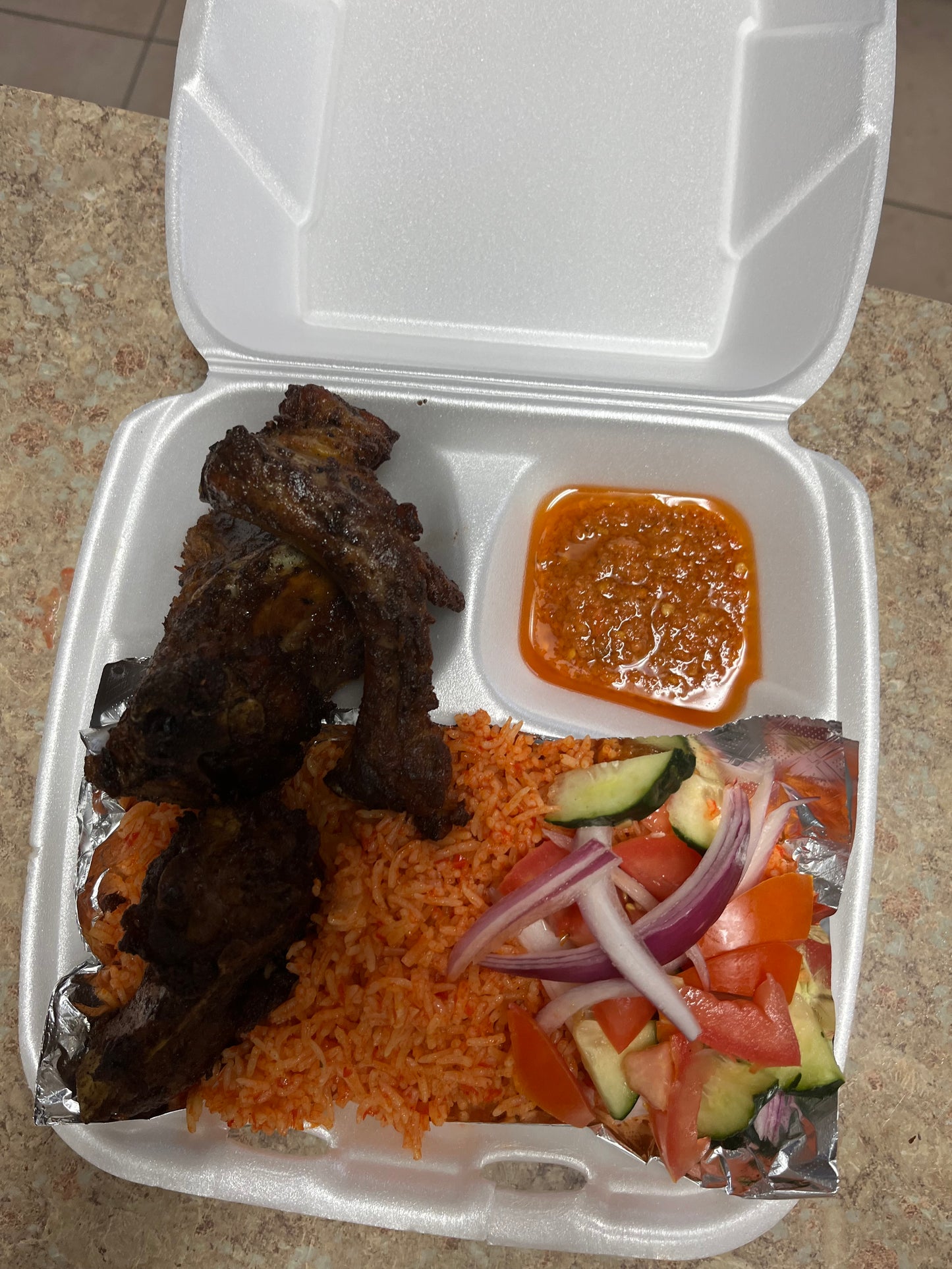 Jollof Rice with Pork Ribs
