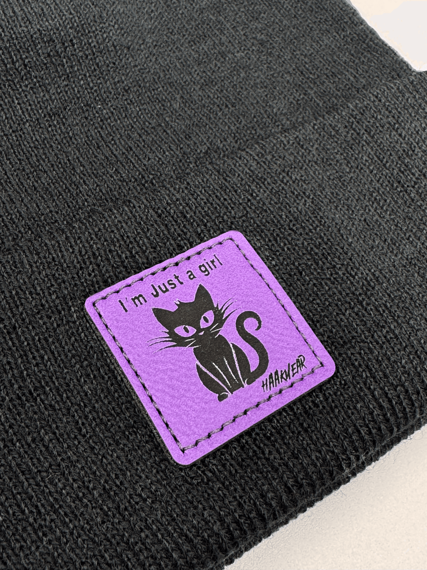 Haakwear Halloween Beanie, Meowgical, I'm Just a Girl Beanie