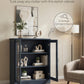 Modern Glass Door Cabinet – 3 Styles | Adjustable Shelves | Compact Storage Cupboard