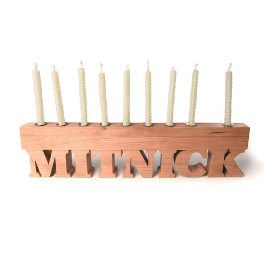 Personalized Menorah