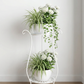 Two-Tier Metal Plant Stand – Double Layer Iron Flower Rack for Indoor & Outdoor Plants