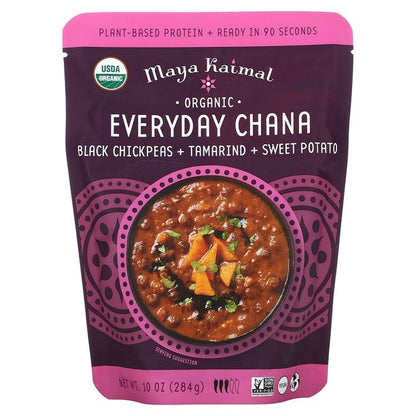 Maya Kaimal - Premium Chana Chickpea Tamarind in 10 Oz. Packs (6 Pack)
