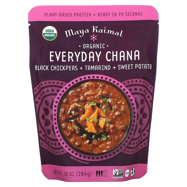 Maya Kaimal - Premium Chana Chickpea Tamarind in 10 Oz. Packs (6 Pack)