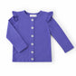 Periwinkle Ruffle Cardigan