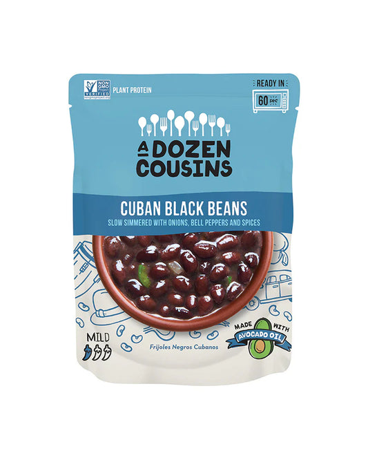 A Dozen Cousins Ready-to-Eat Cuban Black Beans, 60 Oz. Value Pack