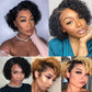 Natural Black Pixie Cut Wig | Short Curly Bob 13x1 Lace Front Human Hair (Pre-Plucked)